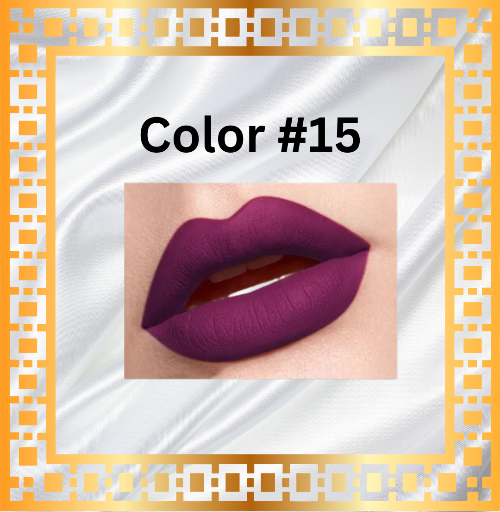 Matte Liquid Lip Lipstick #15 (Purple)