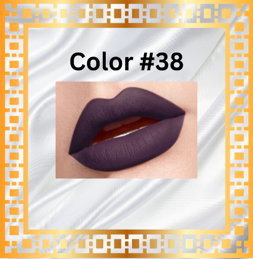 Matte Liquid Lip Lipstick #38 (Dark Vampy Purple)