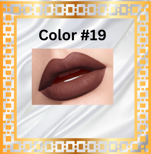 Matte Liquid Lip Lipstick #19 (Brown)