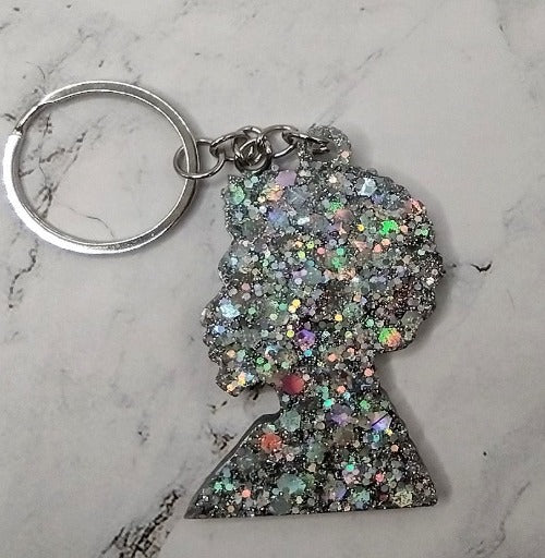 Afro Man Keychain