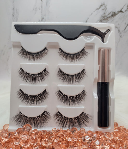 Magnetic Faux Mink Eyelashes: Lash Magic, No Glue Required! 💫👁️