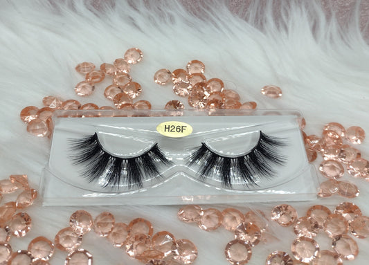 Glam to the Max: Mink Eyelashes H26F - 20-23mm of Flirty Fabulousness! 💃✨