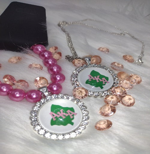 Pink Pearl AKA Stretch Bracelet & Necklace Set