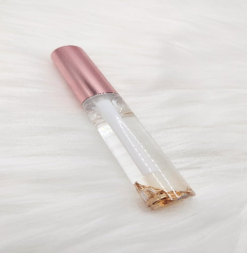 24k Gold Rush Lip Gloss: Gilded Glam for Luxe Lips! 💫💋✨