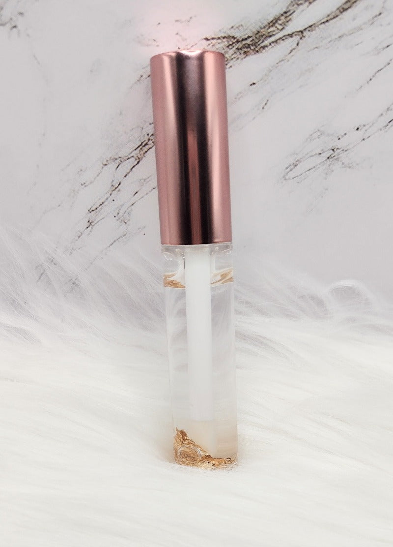 24k Gold Rush Lip Gloss: Gilded Glam for Luxe Lips! 💫💋✨