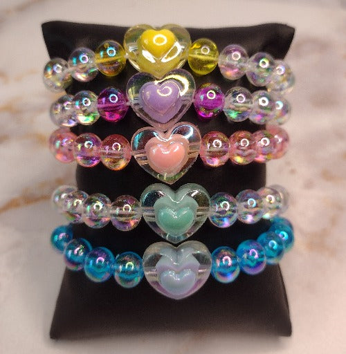 Kids HEART Stretch Bracelet