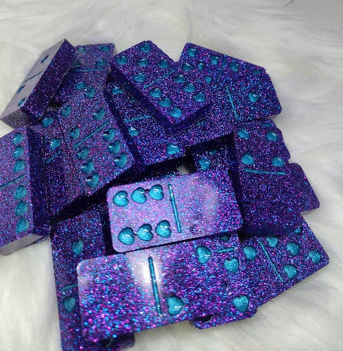 Purple Rain Dominoes (professional size dominos)