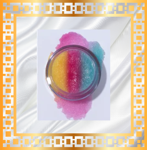 Rainbow Vegan Lip Balm/Lip Scrub